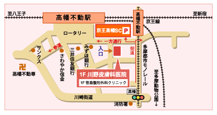 交通案内 日野市高幡不動の皮膚科 川野皮膚科医院 公式hp